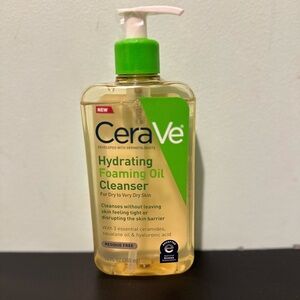 Cera Ve Hydrating Foaming Oil Cleaner For Dry To Very Dry Skin 12 Fl oz